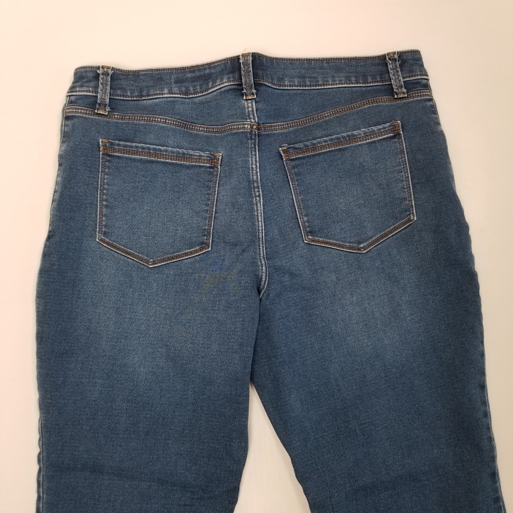 Susan Graver Straight Jeans Size 14P - Picture 4 of 7